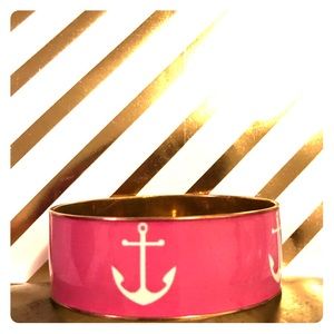 Pink Enamel and Gold Bracelet from J. Crew